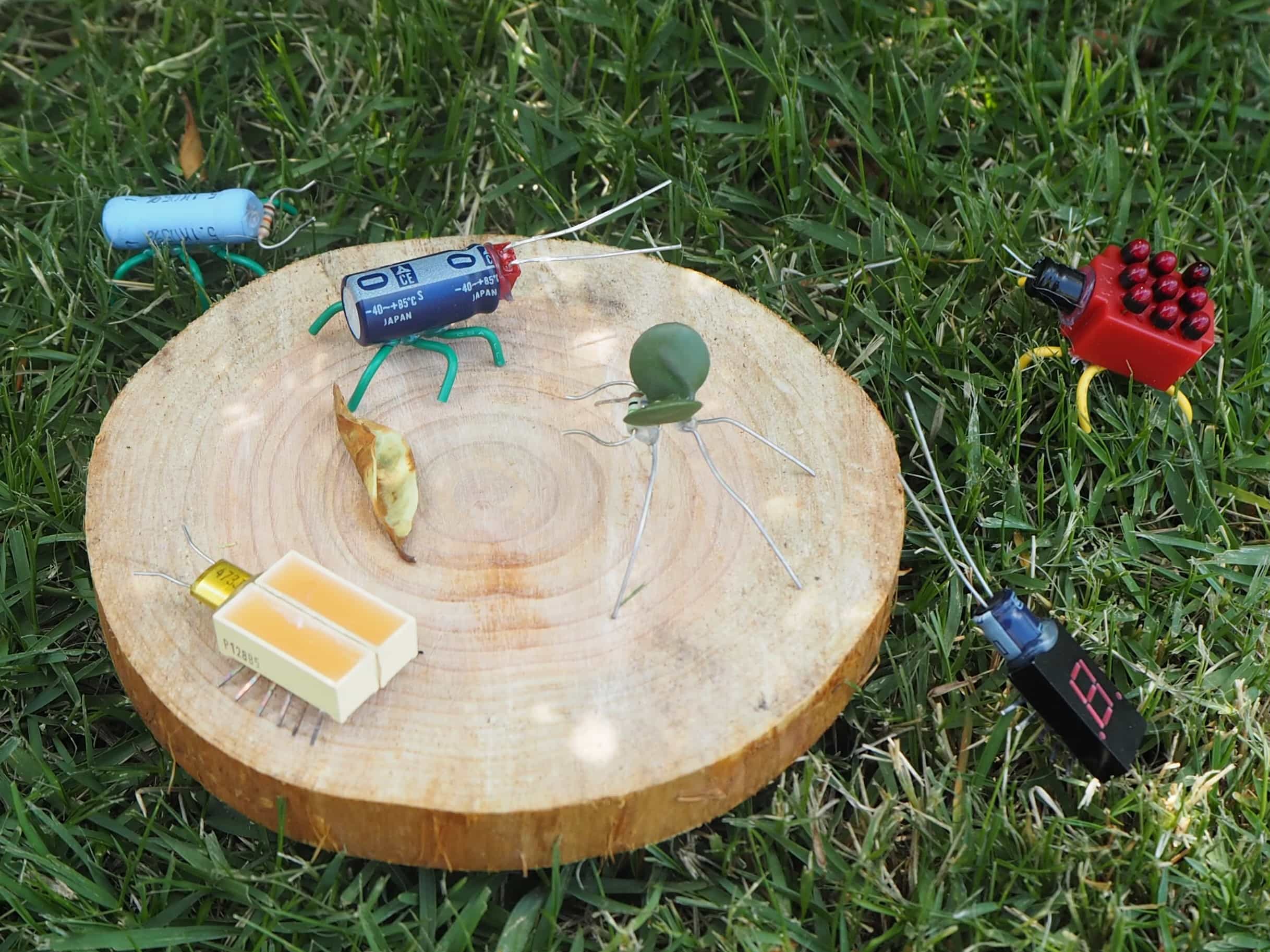 部品昆虫の工作